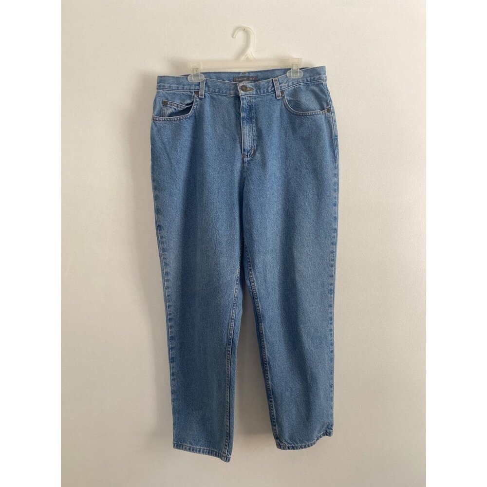 Liz Claiborne Classic Women's High Rise Straight Leg Mom Jeans Size 16 Short
